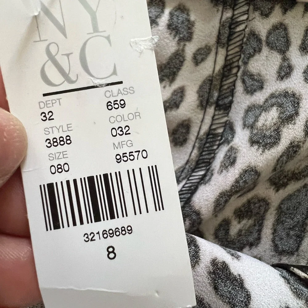 New NY&C Animal Print Skirt size 8